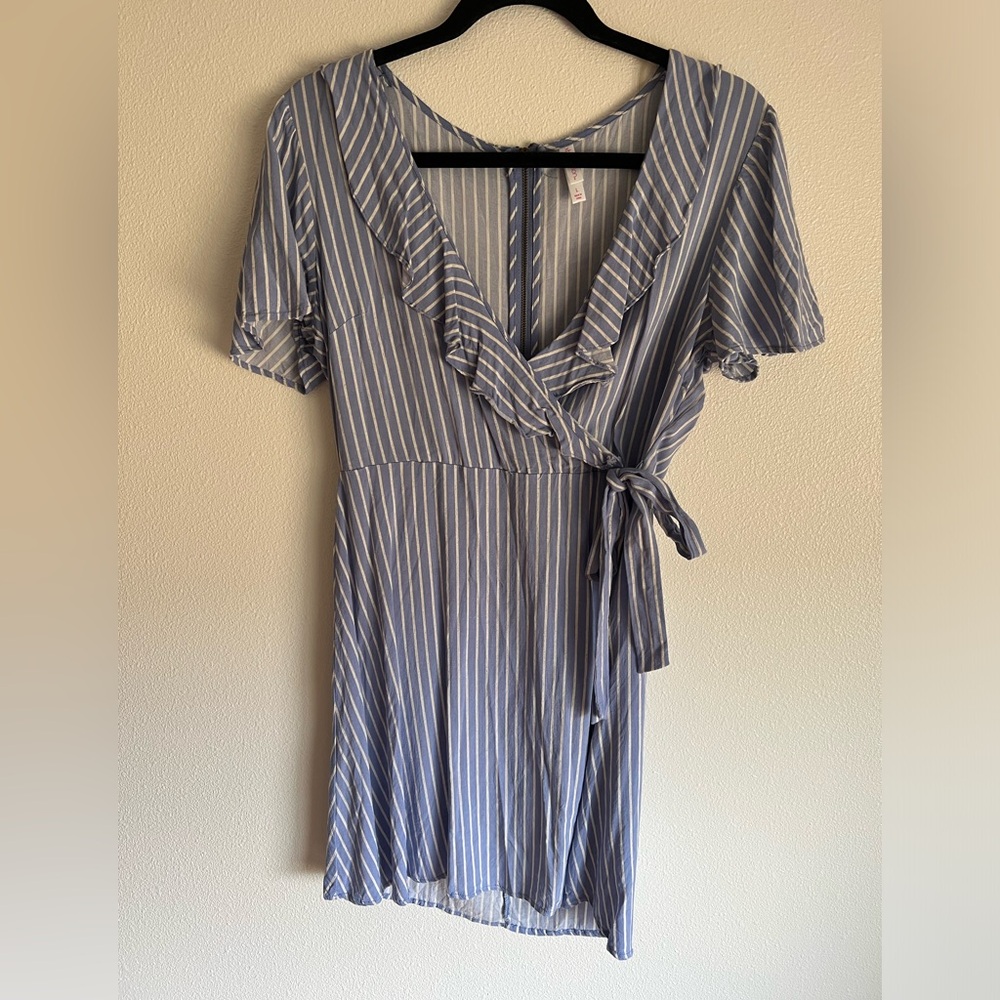 The Cutest Blue Striped Dress!